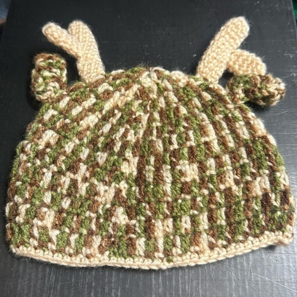 Other - Camouflage deer antler hunting‎ Croche baby hat